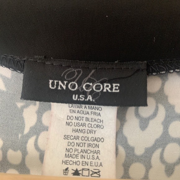 Black and Cream vintage tunic. Size small - Picture 7 of 7